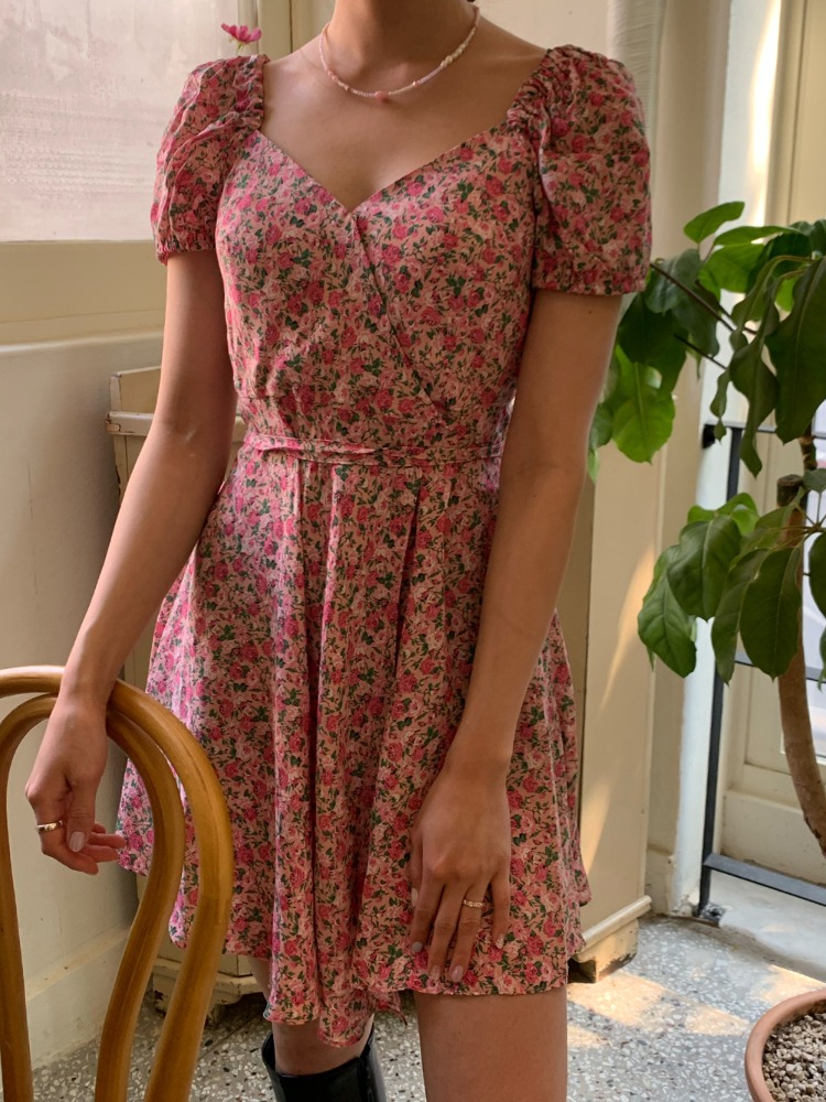 [DRESS] Rose Lily Mini Dress (one color)