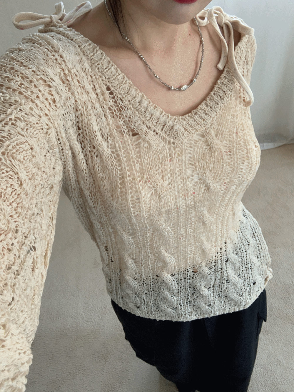 [Top] Miami crochet knit / 2 colors
