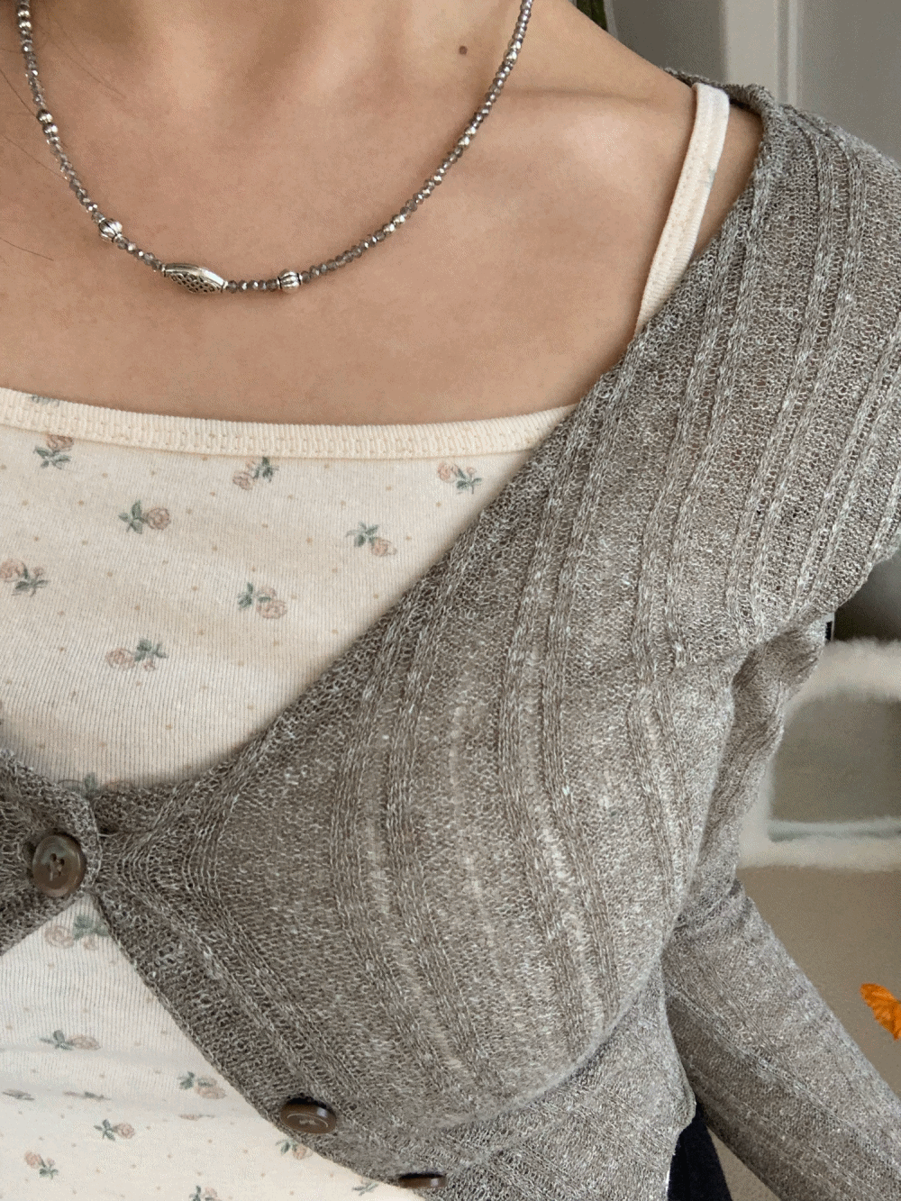 [SAMPLE SALE] [Innerwear] Pico floral sleeveless / 2 colors