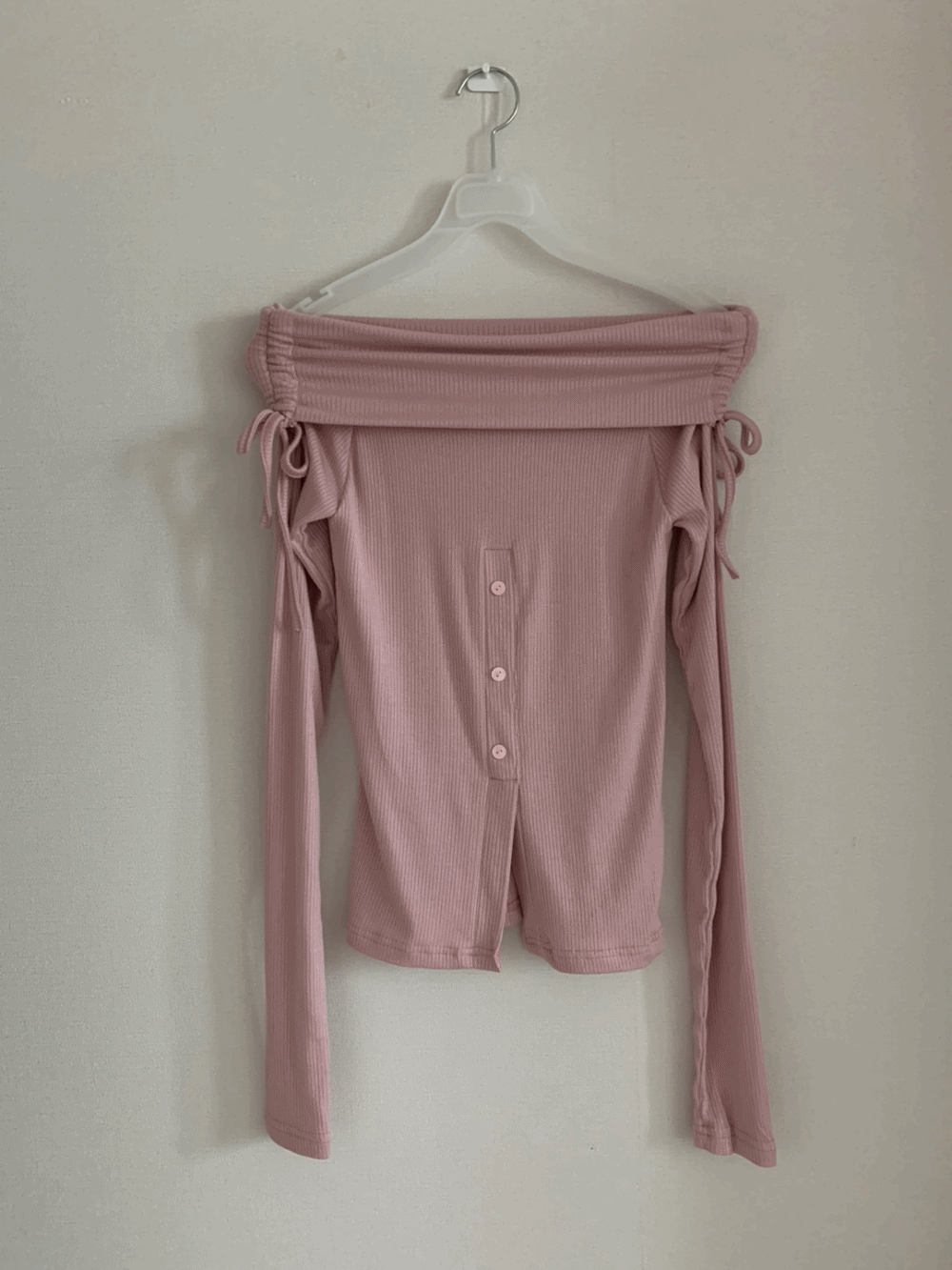 [Top] Maude Ribbon Shirring T. / 3 colors