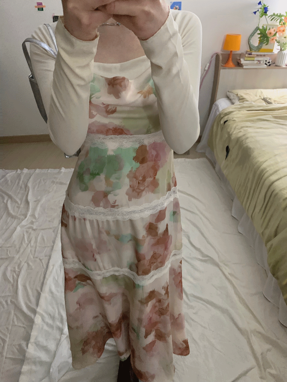 [Dress] Wendy Drape Mermaid Lace Dress / one color